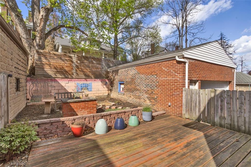 7543 Rosemary Road Pittsburgh, PA 15221 - Photo 33 of 39 Rear deck and campfire/grilling area