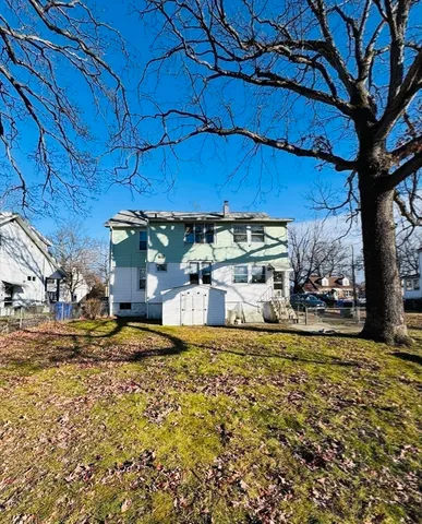 a view of a swimming pool with an outdoor space