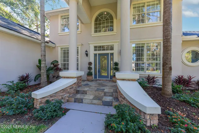 a front view of a house