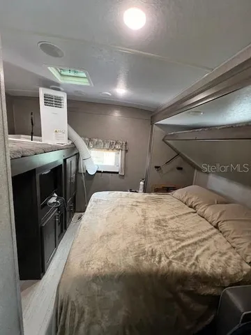 a bed room with a bed