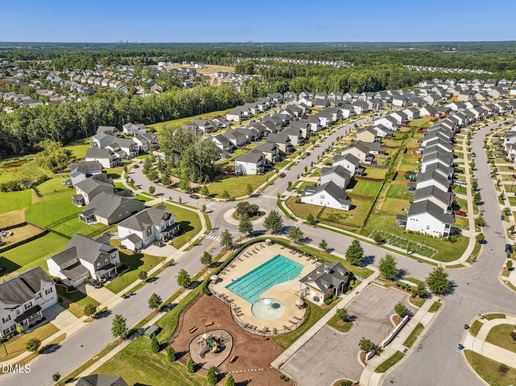 2616 Nordmann Fir Road Raleigh, NC 27616 - Photo 45 of 49 Community Pool Aerial View