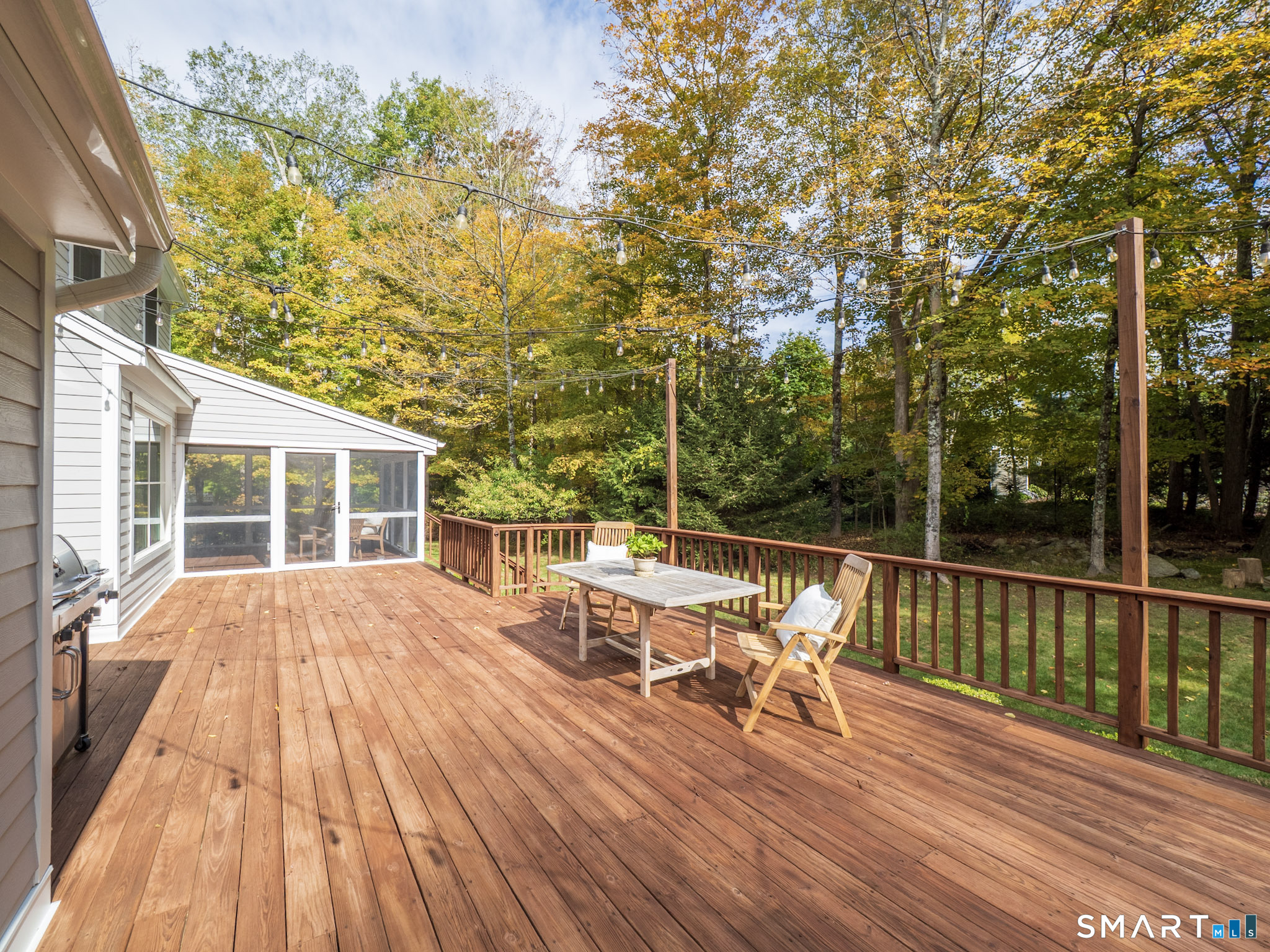 103 Davis Hill Road Weston, CT 06883 - Photo 32 of 37 a view of a house with pool and wooden floor