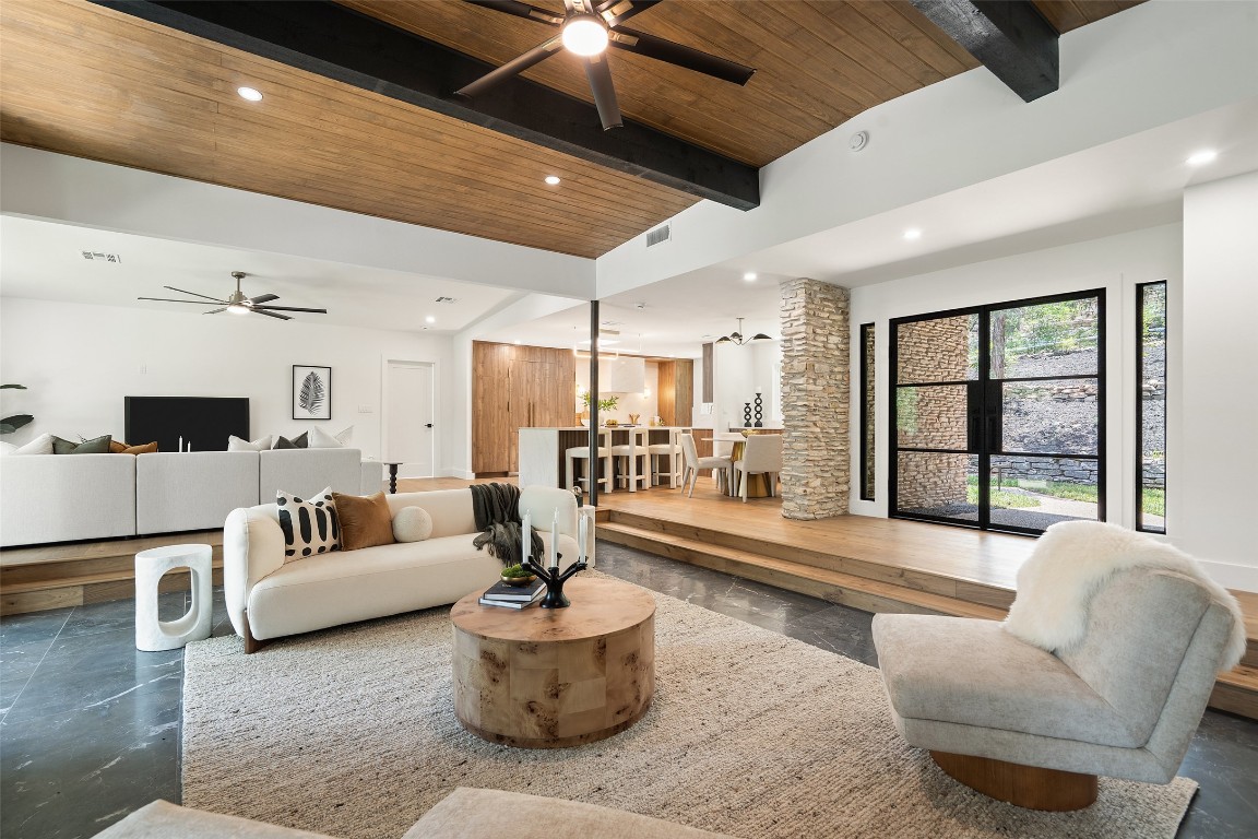 3403 Cascadera Drive Austin, TX 78731 - Photo 5 of 38 a living room with furniture and a large window