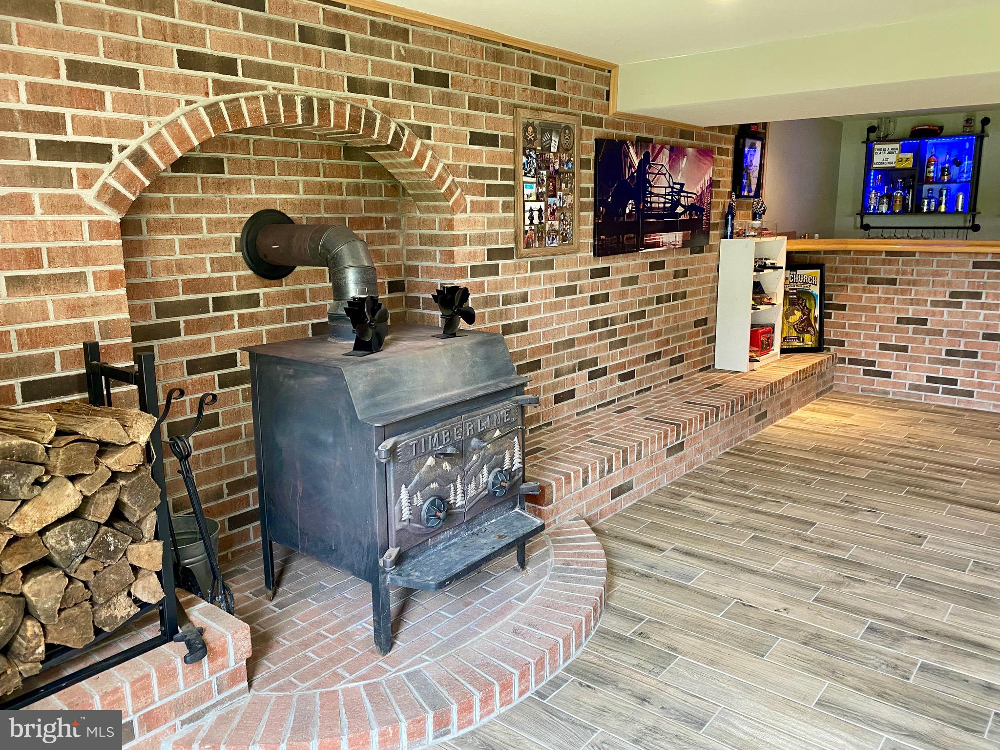 1039 Mountain View Road Fredericksburg, VA 22406 - Photo 23 of 49 Fantastic wood stove with vent to heat upper level