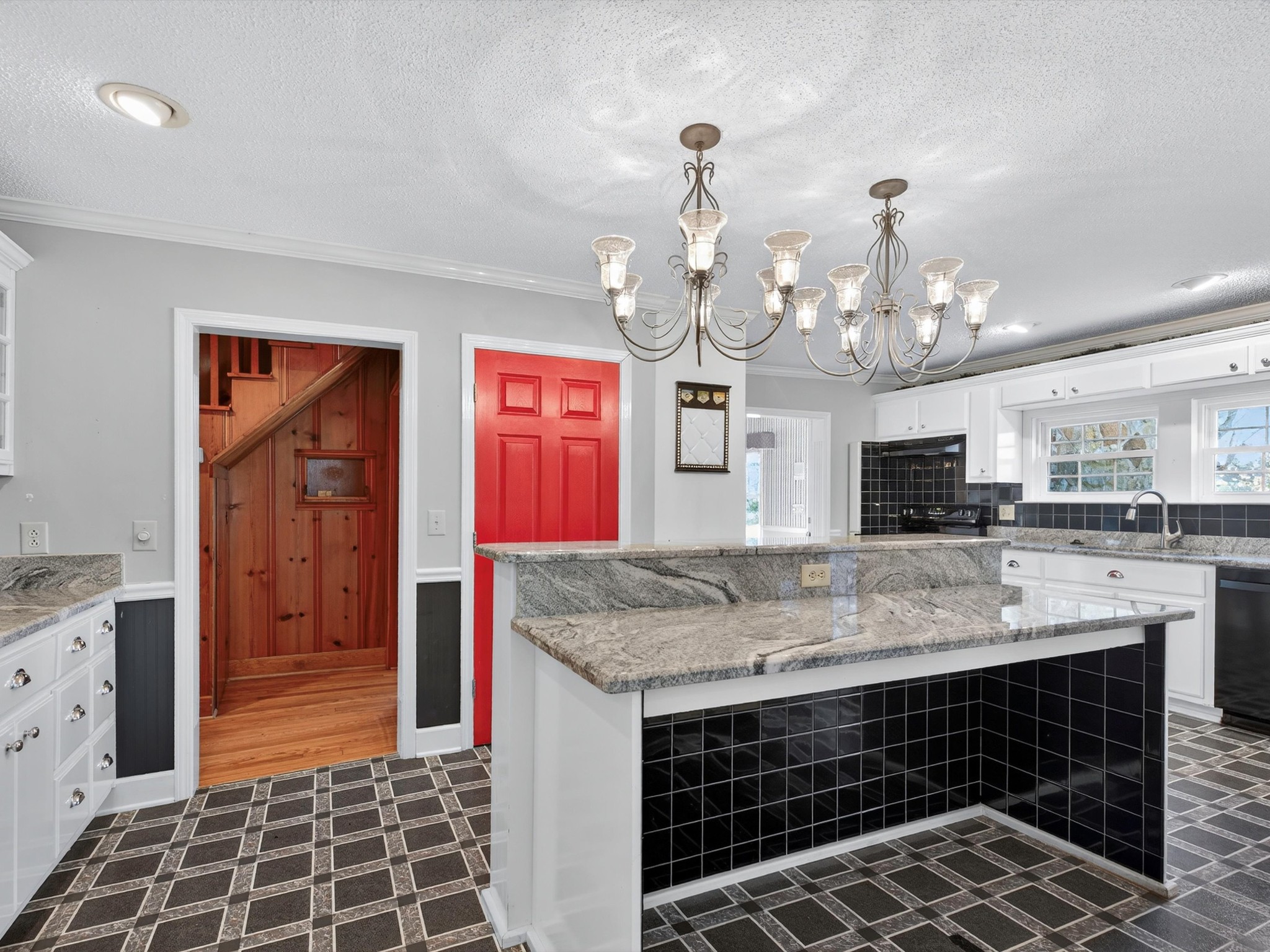 275 Swift Lane Cunningham, TN 37052 - Photo 21 of 67 a bathroom with a granite countertop sink a mirror and shower