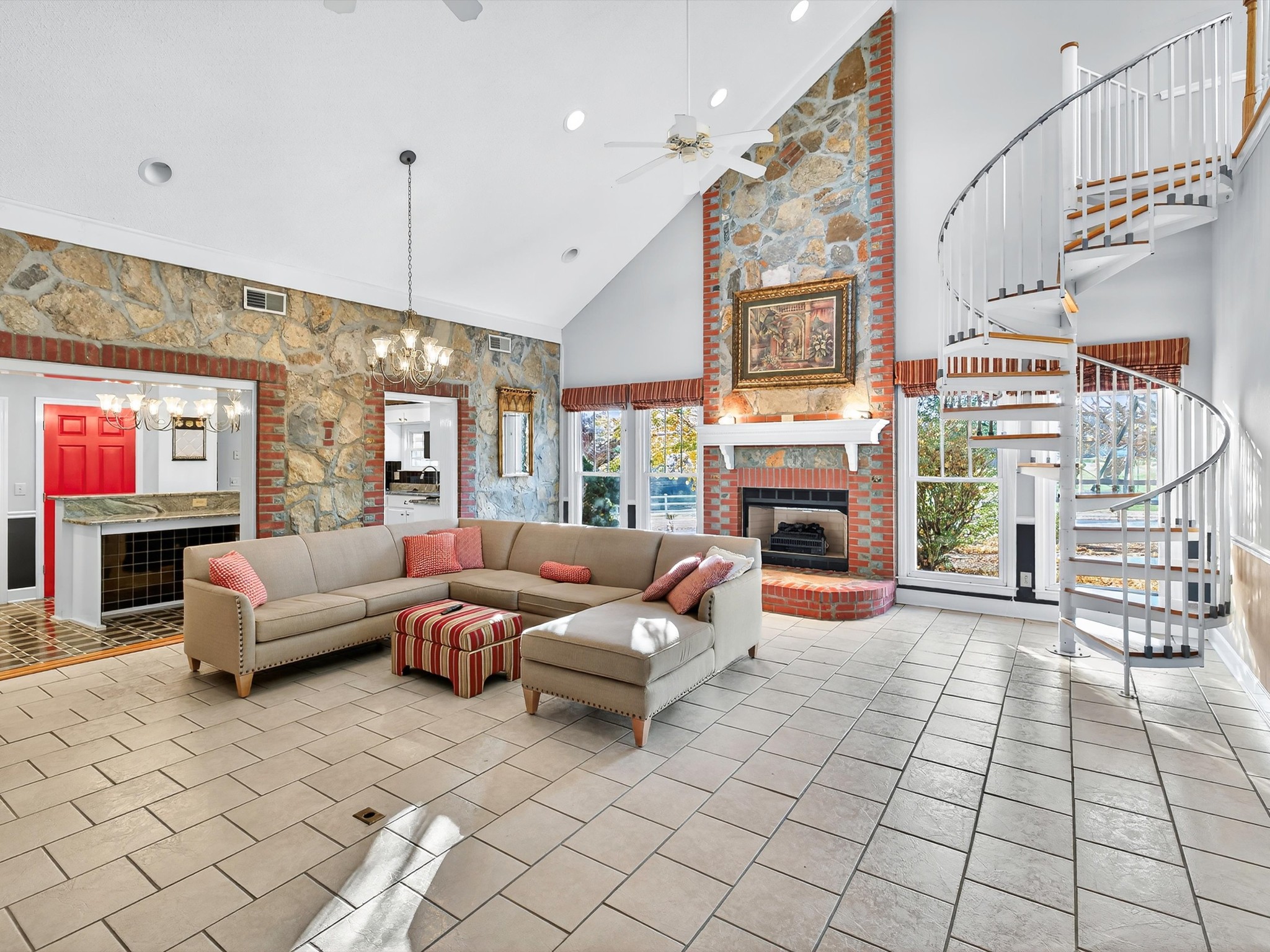 275 Swift Lane Cunningham, TN 37052 - Photo 24 of 67 a living room with furniture and a fireplace