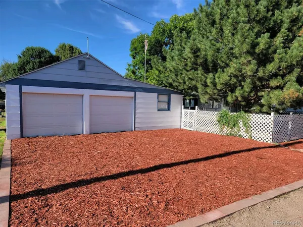 a backyard of a house
