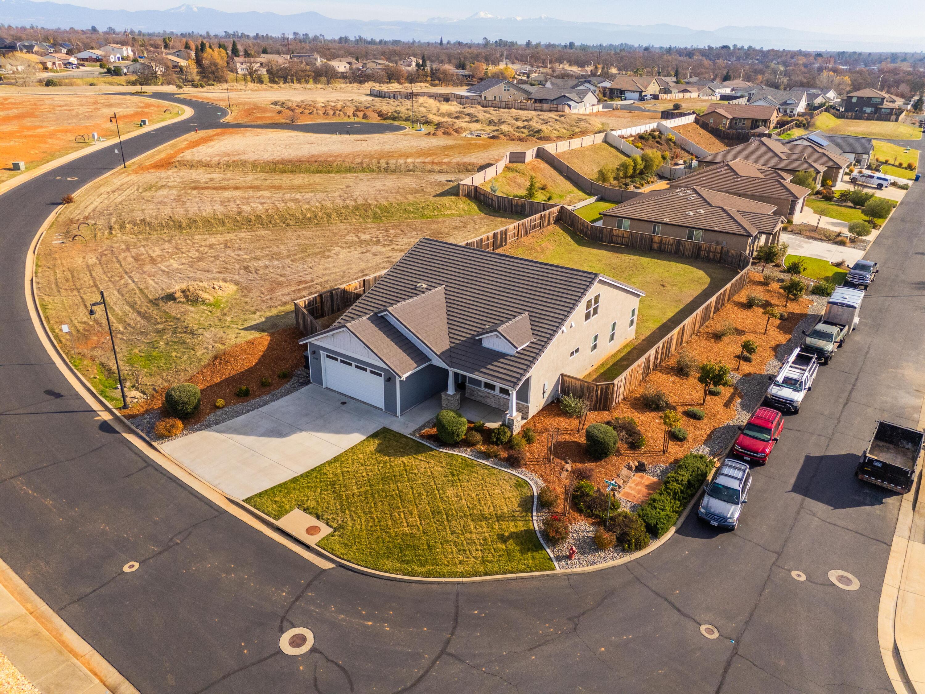 3001 Luke Trail Redding, CA 96002 - Photo 36 of 43 an aerial view of residential houses with outdoor space
