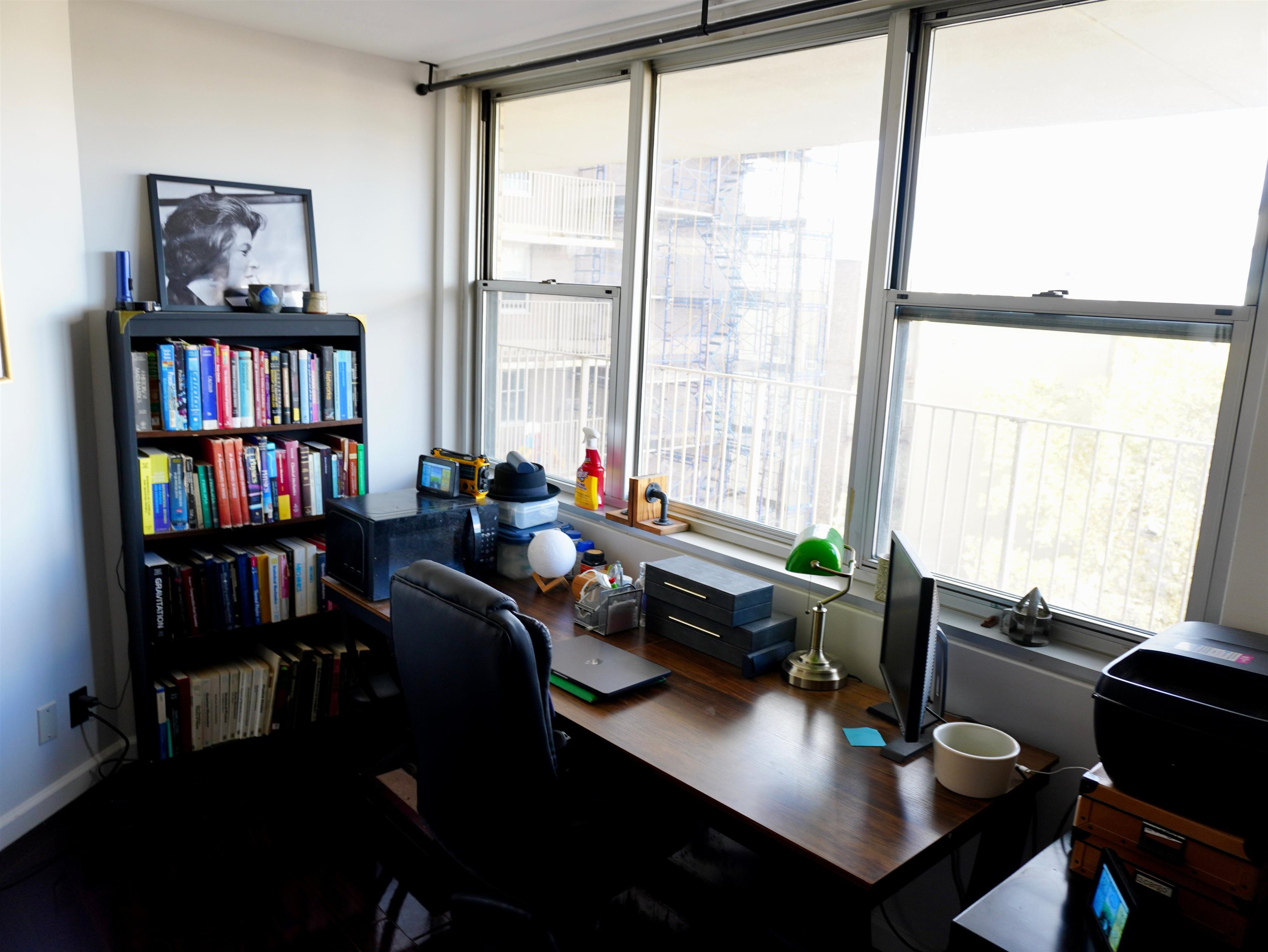 6040 Boulevard East, Unit 6B West New York, NJ 07093 - Photo 17 of 32 a view of a workspace with a window and workspace