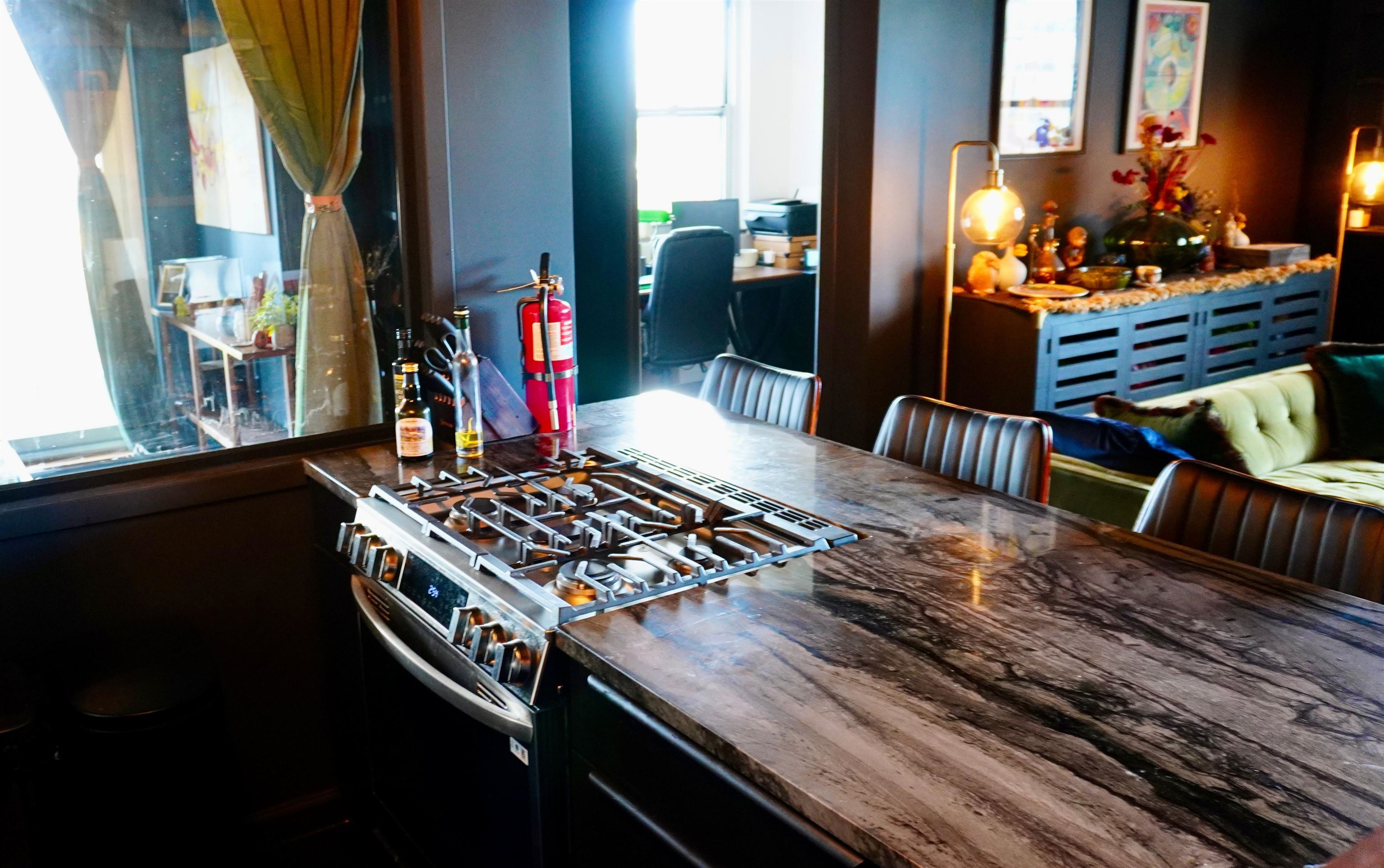 6040 Boulevard East, Unit 6B West New York, NJ 07093 - Photo 18 of 32 a living room with furniture pool table and a large window