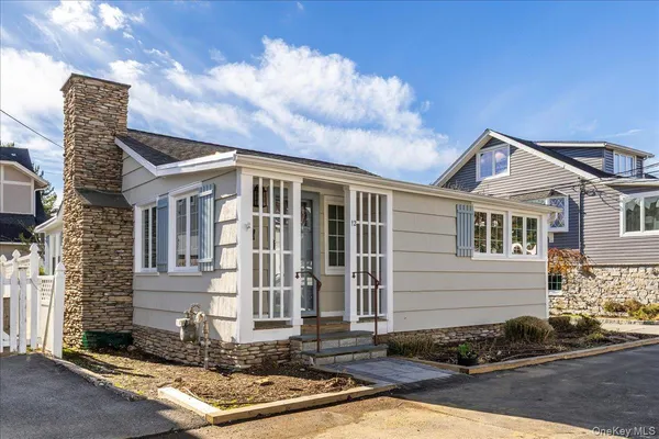 a front view of a house