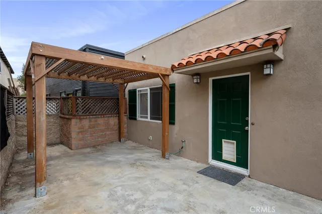 a view of a entryway door of the house