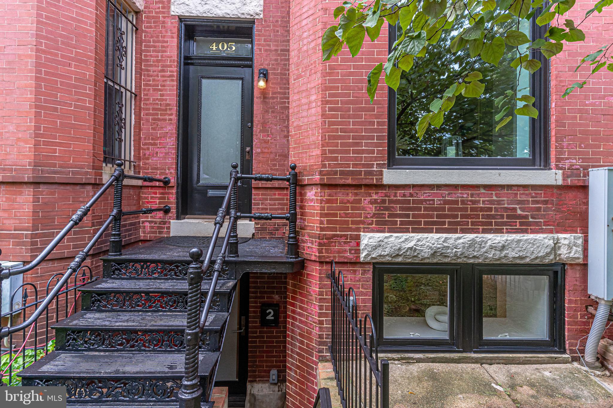405 K Street Northeast Washington, DC 20002 - Photo 2 of 58 Classic brick bayfront w/gorgeous cast iron stairs