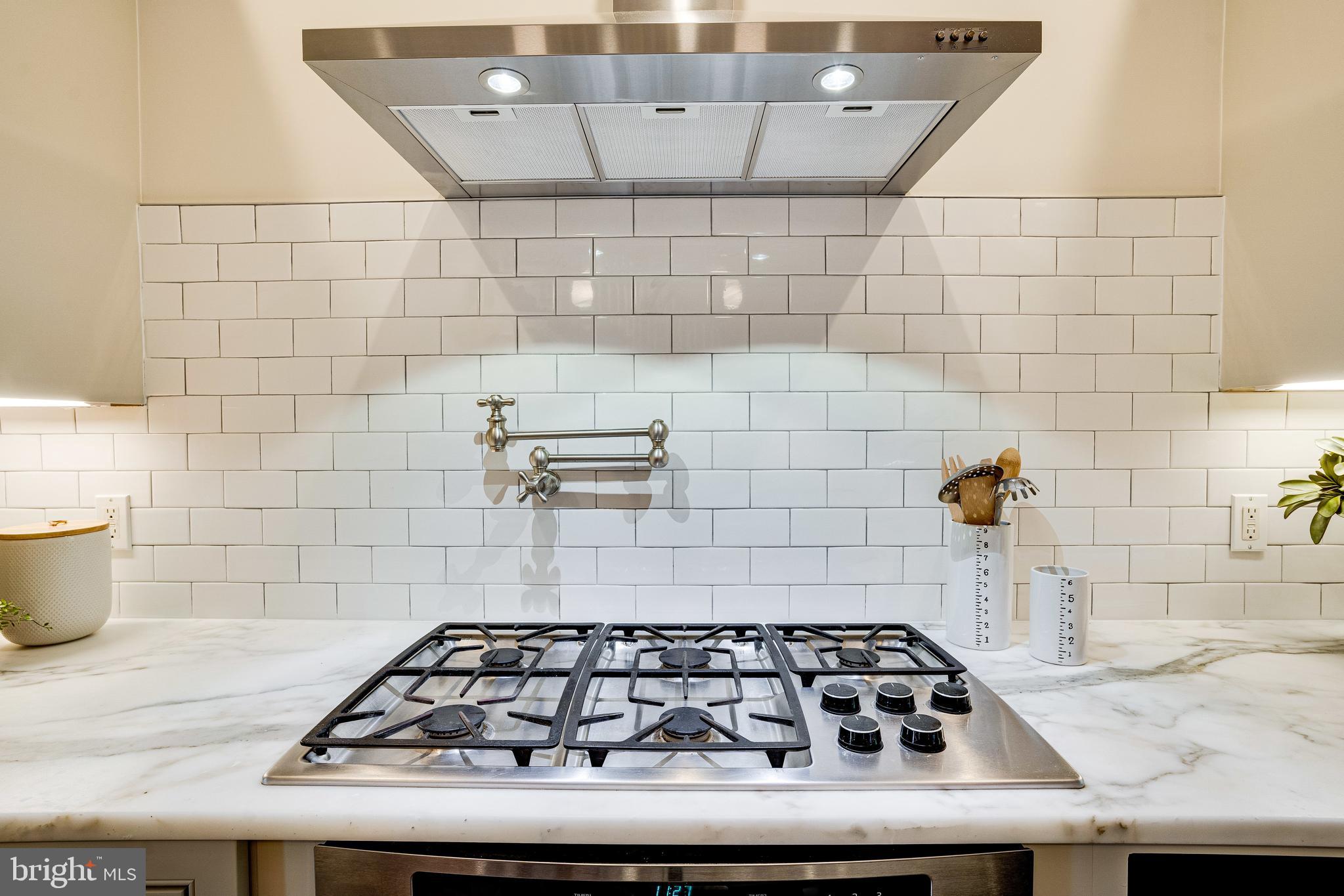 405 K Street Northeast Washington, DC 20002 - Photo 11 of 58 Gas cooktop, plus convenient pot-filler