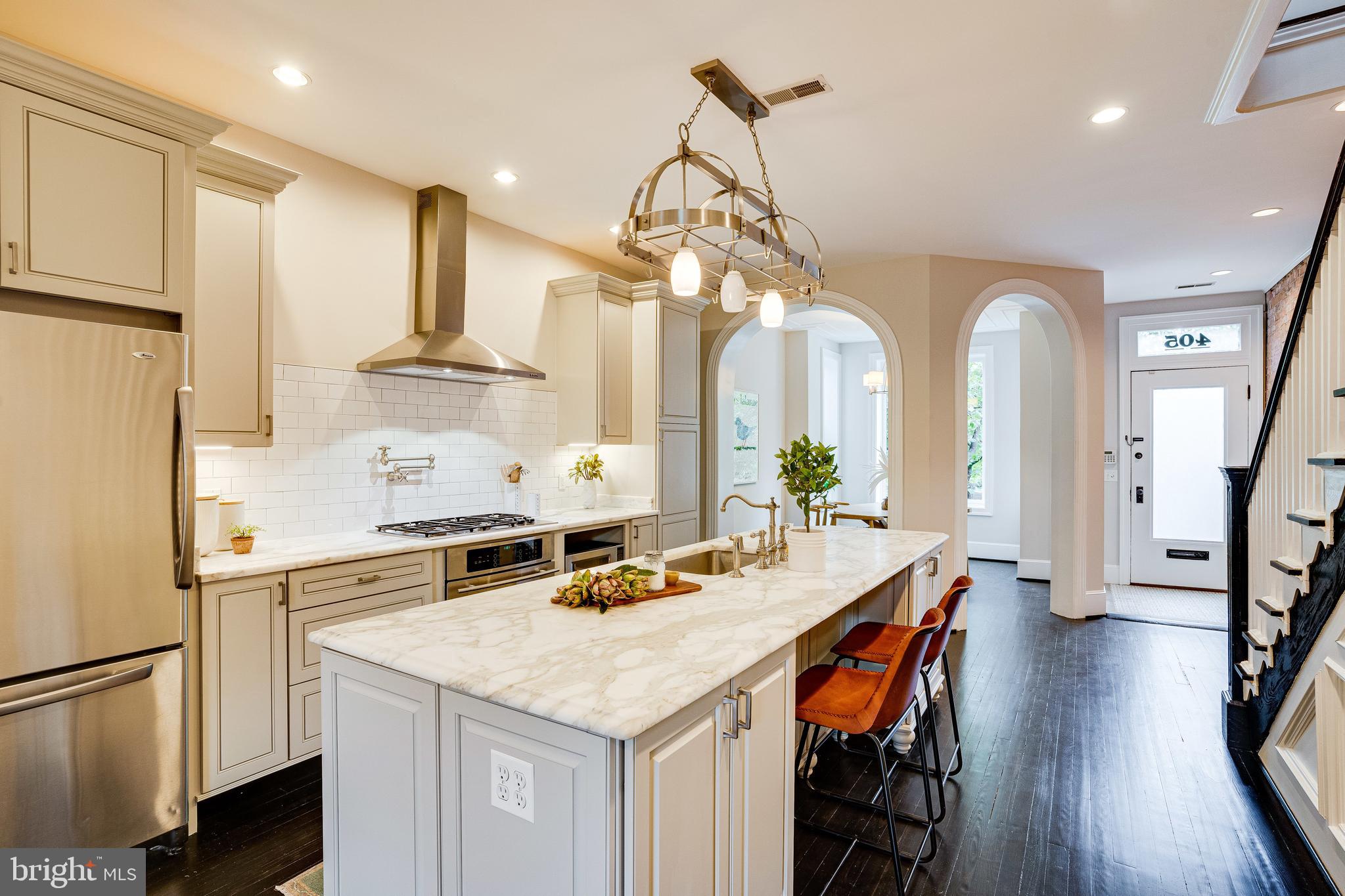 405 K Street Northeast Washington, DC 20002 - Photo 12 of 58 Breakfast bar, perfect to entertain while cooking