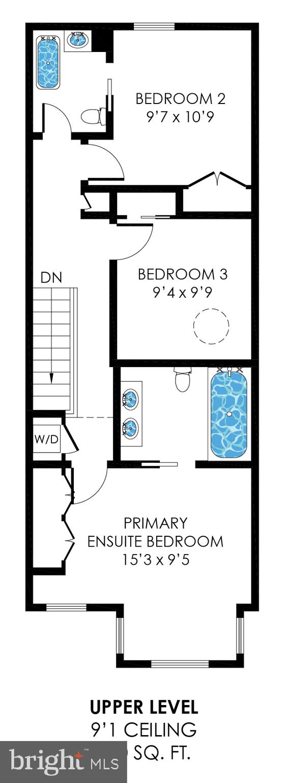 405 K Street Northeast Washington, DC 20002 - Photo 57 of 58 Upper level floor plan