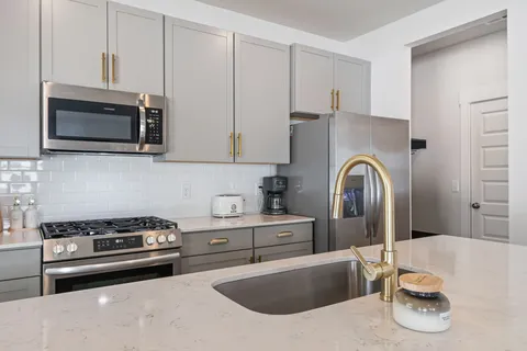 a close view of a sink