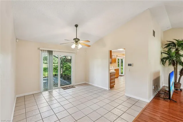 a view of a room with window