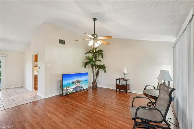 a workspace with chandelier