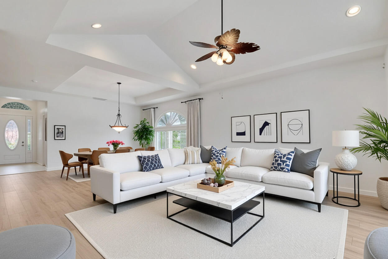 9212 Short Chip Circle Port St. Lucie, FL 34986 - Photo 22 of 71 Virtual Staging - Living Room & Dining A