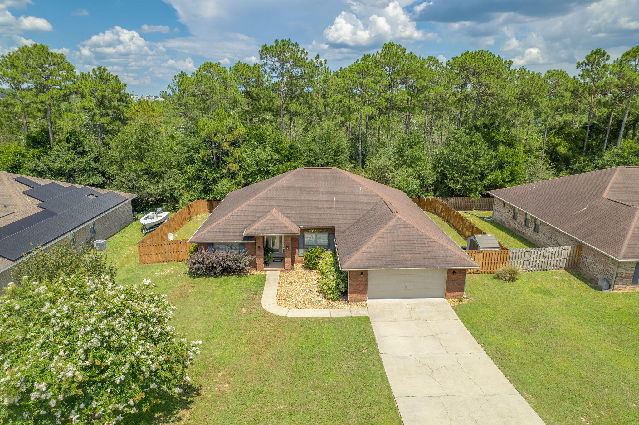 222 Raptor Drive Crestview, FL 32536 - Photo 62 of 70 an aerial view of a house