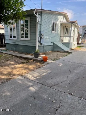 a backyard of a house