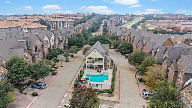 an aerial view of multiple house