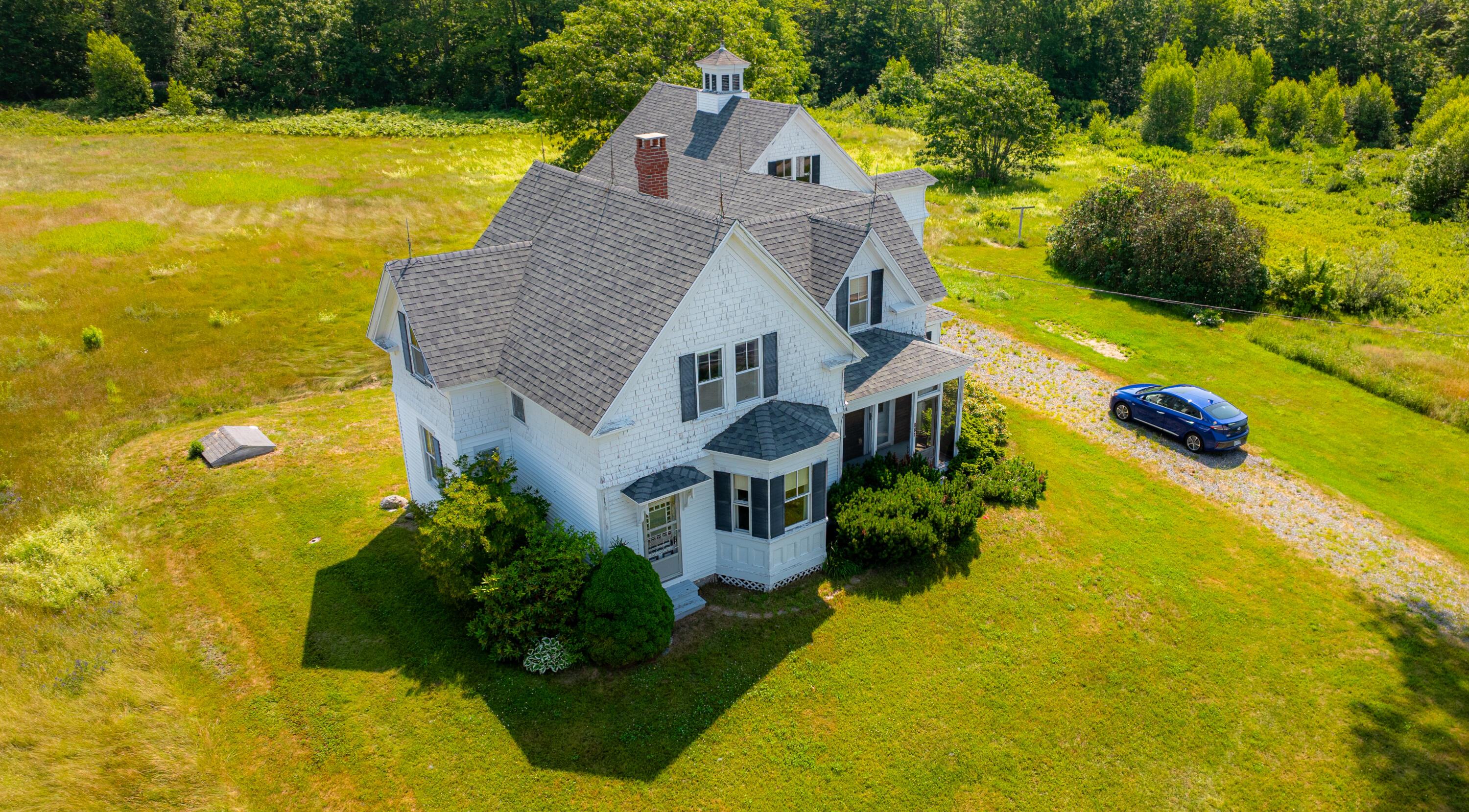 881 Pond Road Gouldsboro, ME 04607 - Photo 58 of 69 Side view drone shot