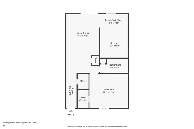 $222,000 | 405 Flagler Boulevard, Unit 1B, St. Augustine, FL 32080