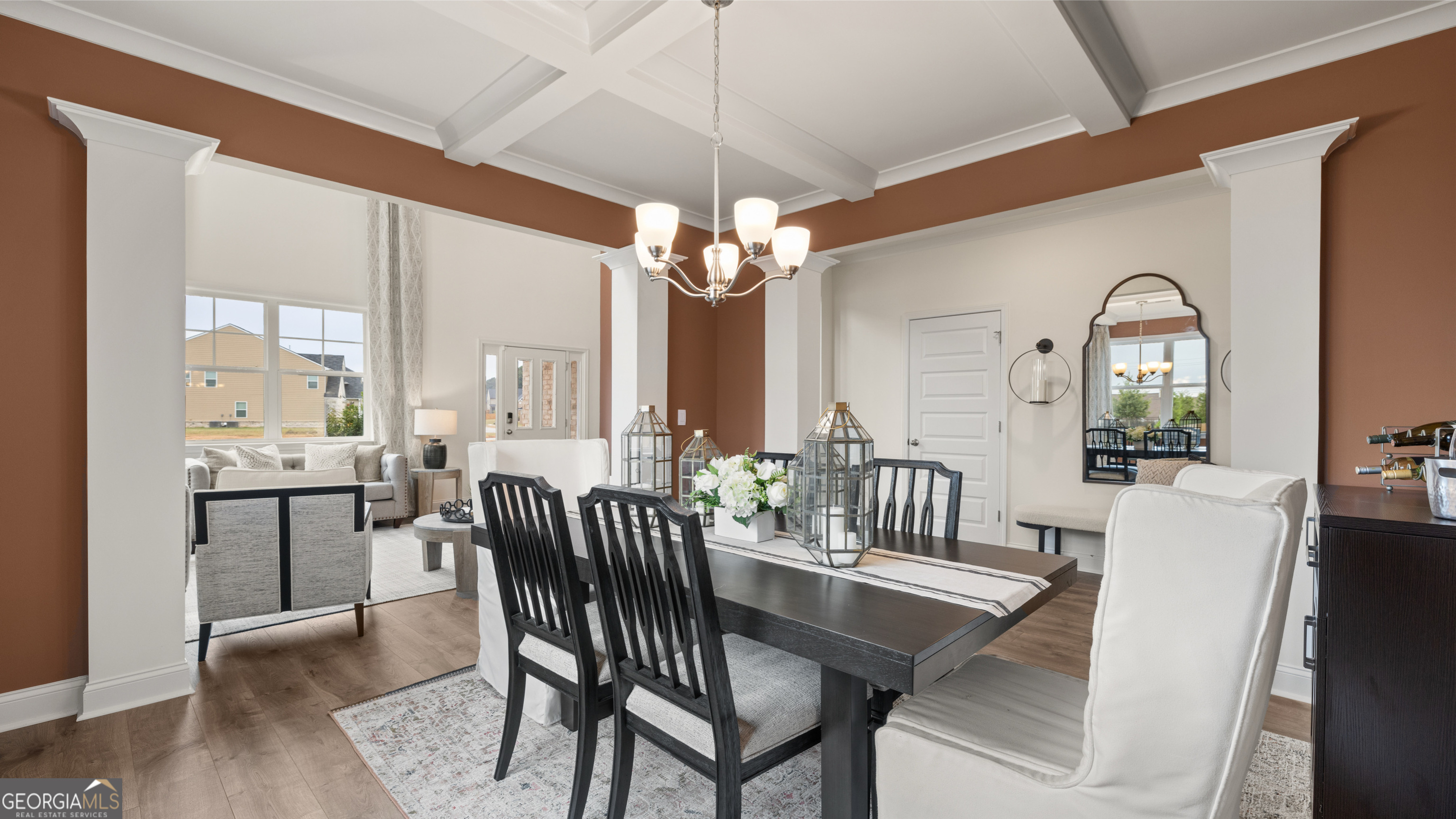 1624 Bernard Court Hampton, GA 30228 - Photo 11 of 75 a view of a dining room with furniture window and wooden floor