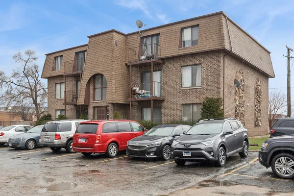 a car parked in front of a house