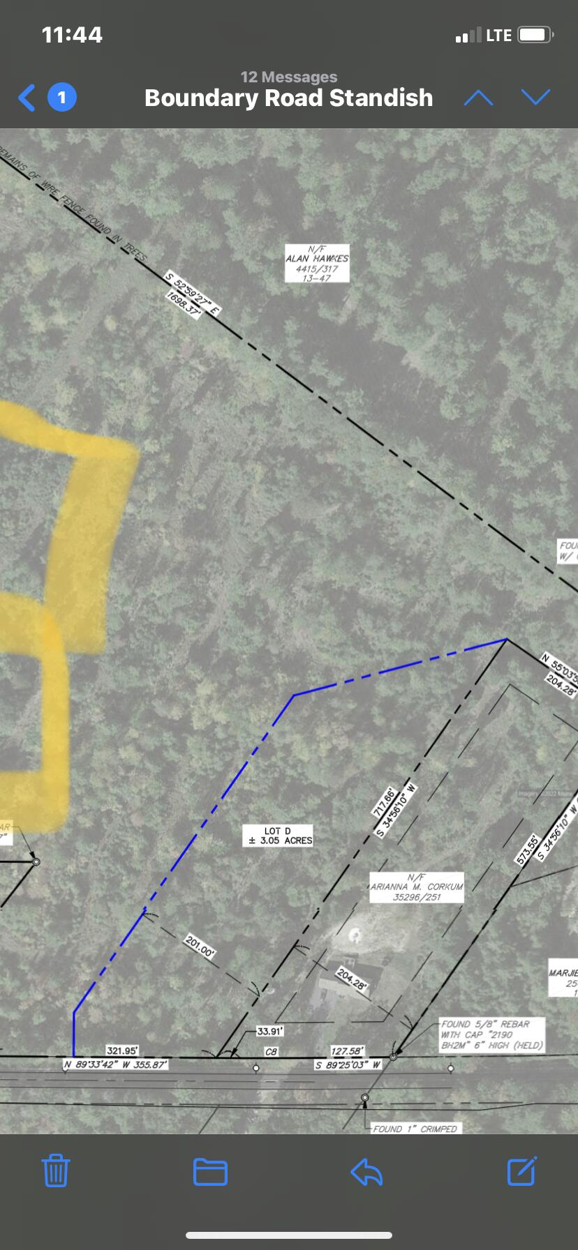 301 Boundary Road Standish, ME 04084 - Photo 2 of 3 Subject lot D