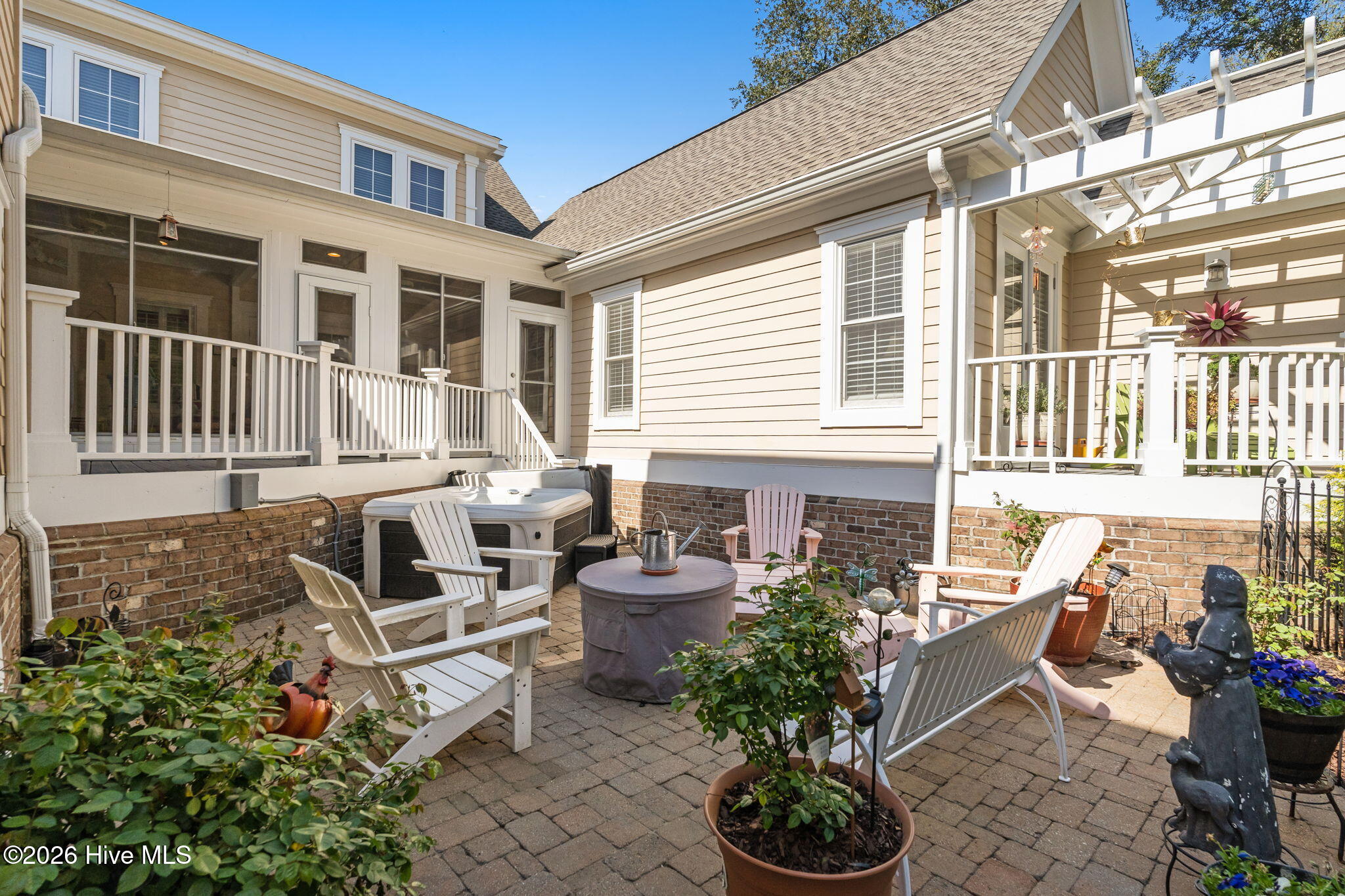 3684 Natchez Street Southwest Supply, NC 28462 - Photo 53 of 108 Patio with Hot Tub & Fire Pit