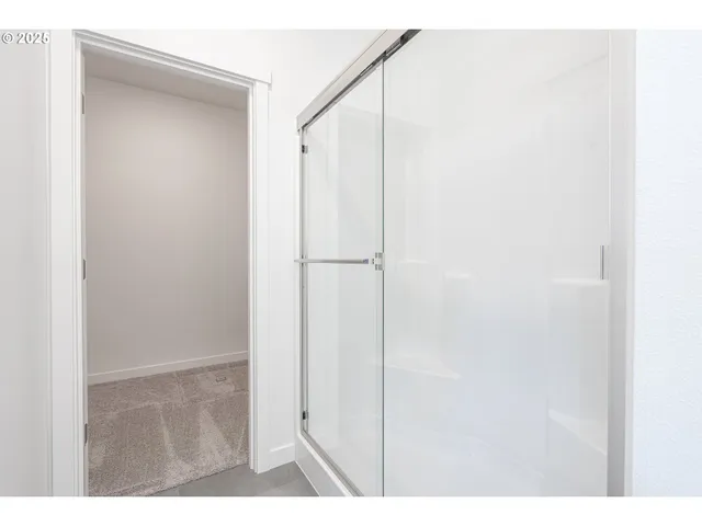 a view of small space with racks on the wall