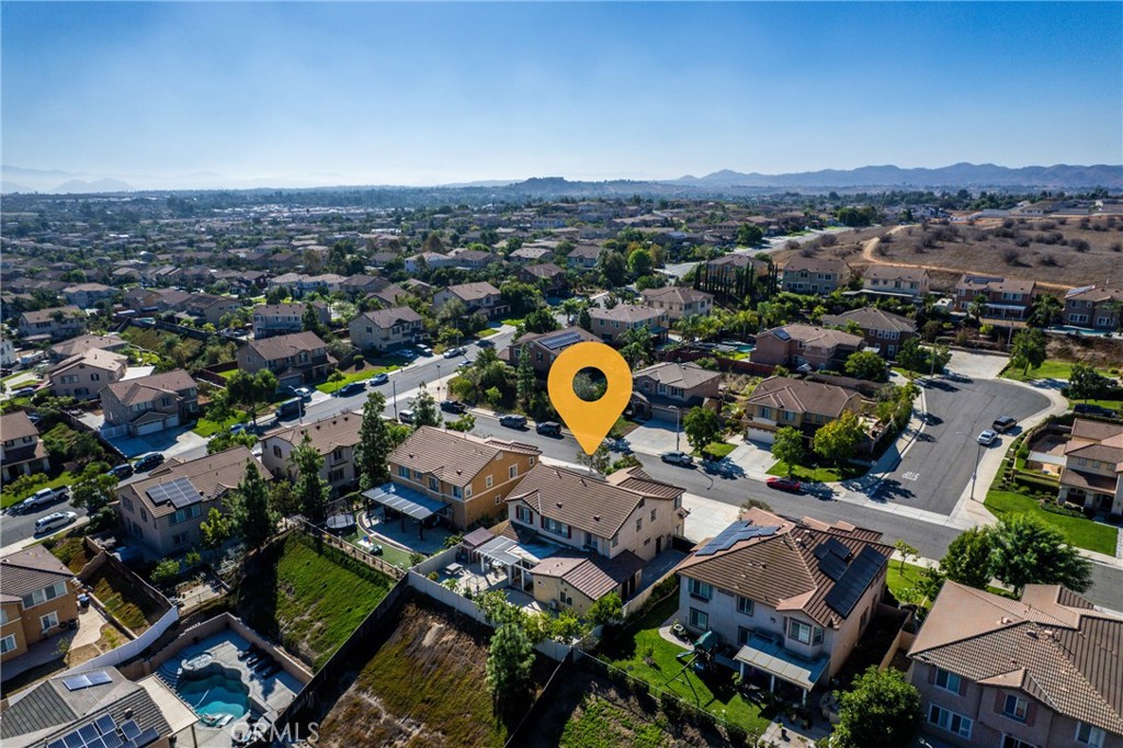 18458 Hidden Ranch Road Riverside, CA 92508 - Photo 30 of 30 an aerial view of a house with a swimming pool