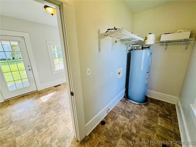 a view of a room with door