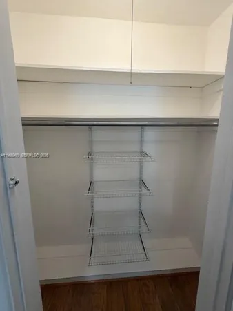 a refrigerator in a kitchen