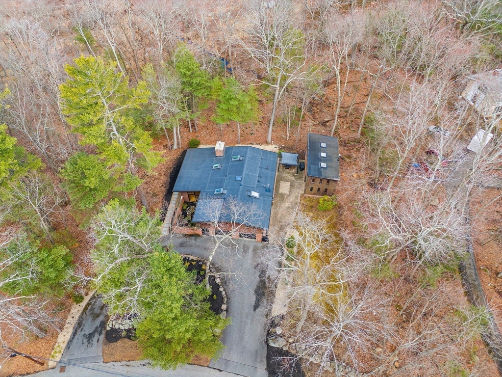 33 Turning Mill Road Lexington, MA 02420 - Photo 38 of 42 an aerial view of a house with a yard