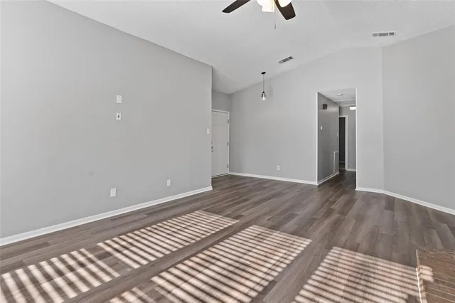 a view of a livingroom with a fireplace