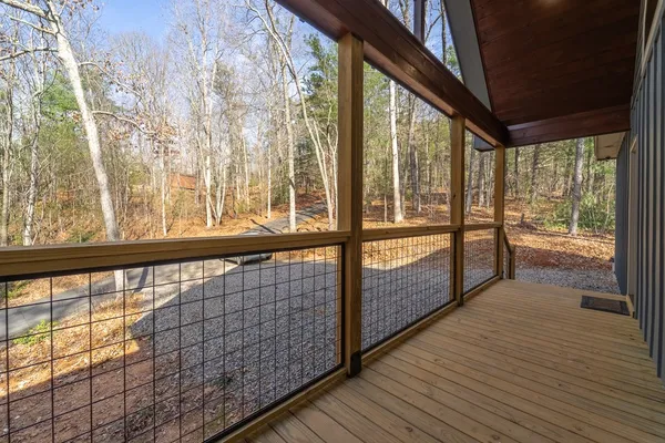 a view of an outdoor space with seating area