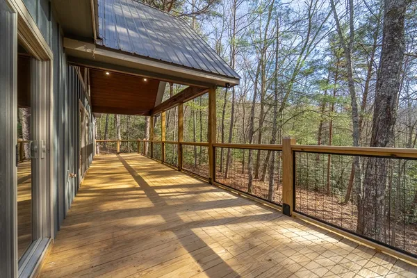 a view of outdoor space and deck