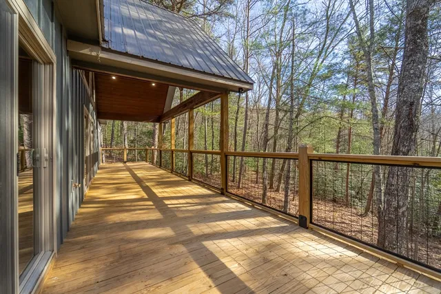 a view of outdoor space and deck