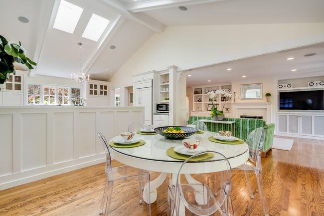 280 Ridgeway Road Woodside, CA 94062 - Photo 23 of 65 a view of a dining room with furniture and wooden floor