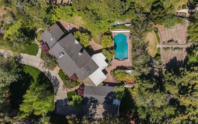 280 Ridgeway Road Woodside, CA 94062 - Photo 64 of 65 an aerial view of a house with outdoor space