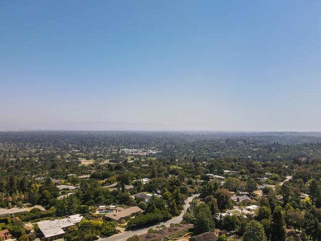 280 Ridgeway Road Woodside, CA 94062 - Photo 65 of 65 an aerial view of house with yard and mountain view in back