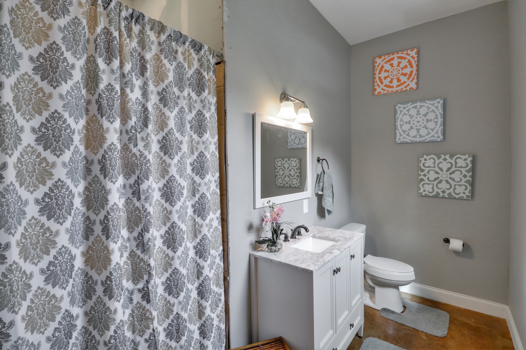 2740 Old Shannon Road Lebanon, TN 37090 - Photo 18 of 50 a bathroom with a granite countertop sink and a toilet