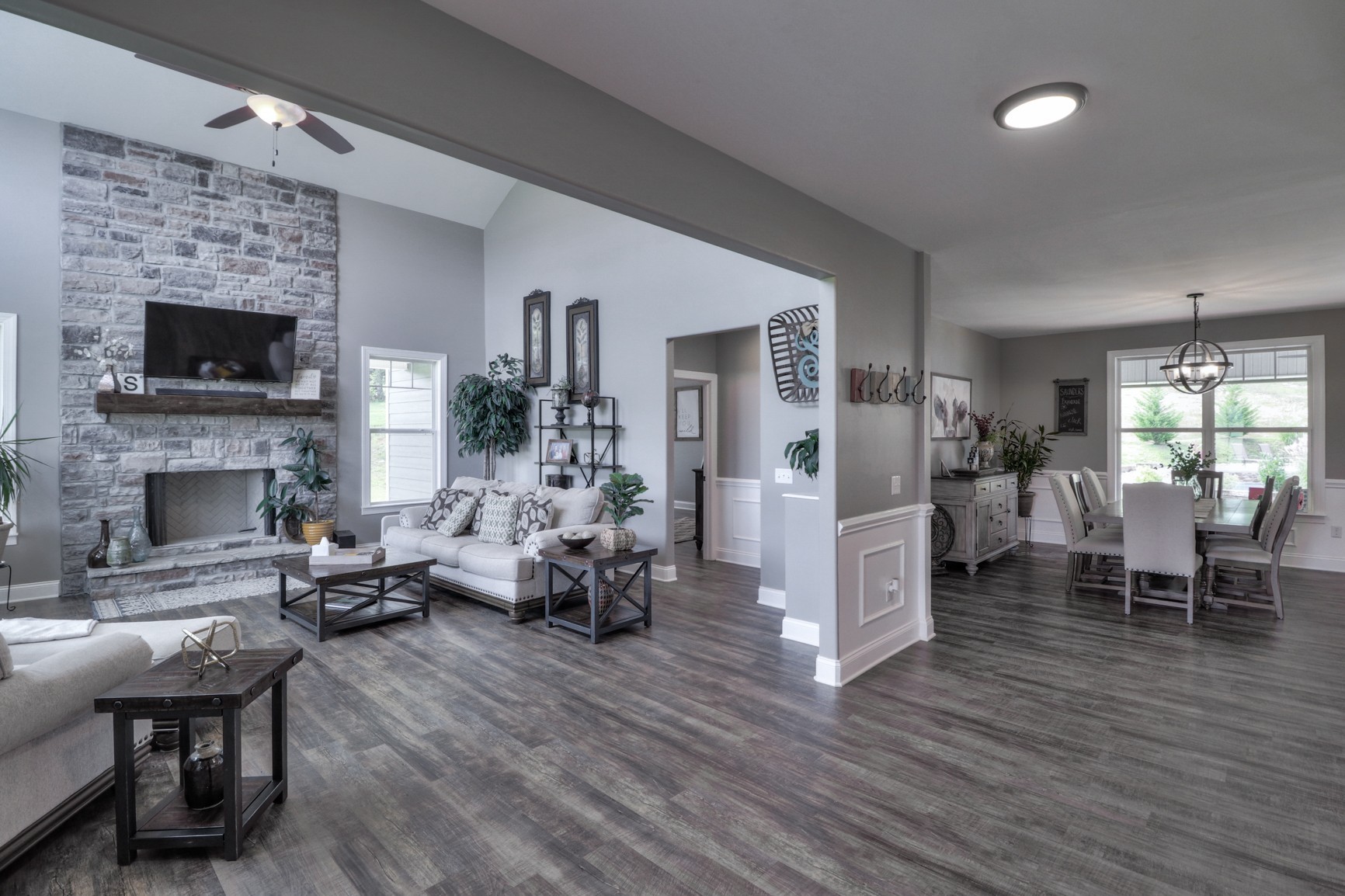 2740 Old Shannon Road Lebanon, TN 37090 - Photo 23 of 50 a living room with furniture wooden floor and a fireplace