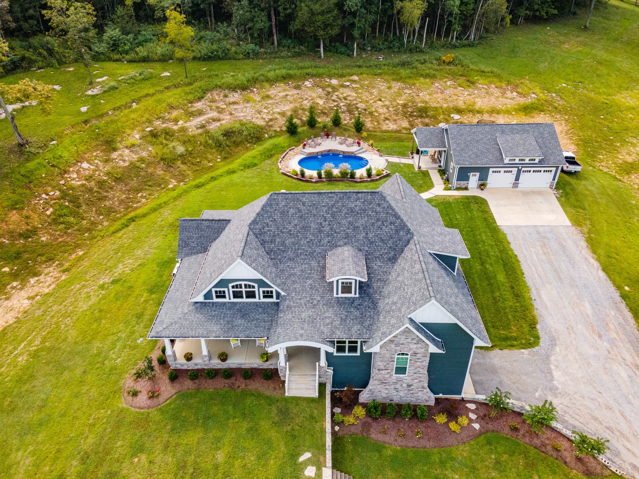 2740 Old Shannon Road Lebanon, TN 37090 - Photo 5 of 50 an aerial view of residential houses with outdoor space and swimming pool