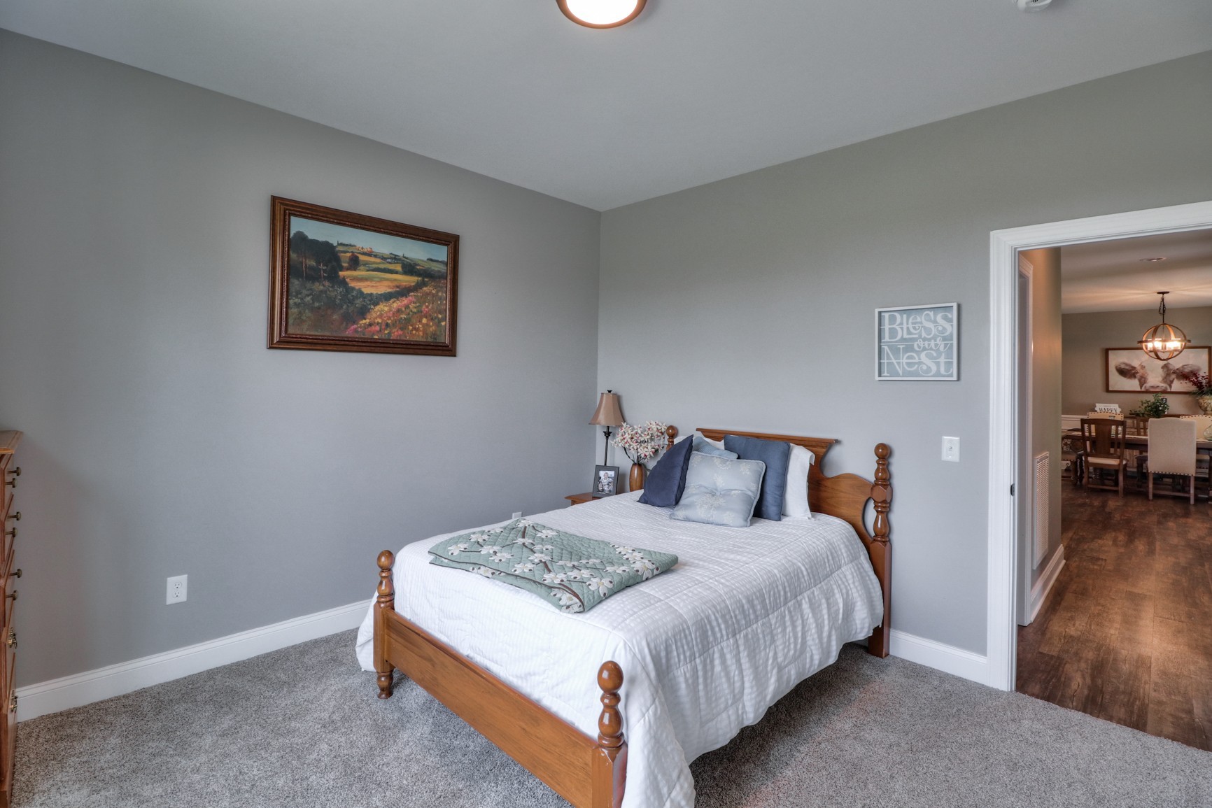 2740 Old Shannon Road Lebanon, TN 37090 - Photo 42 of 50 a bedroom with a bed and a painting on the wall