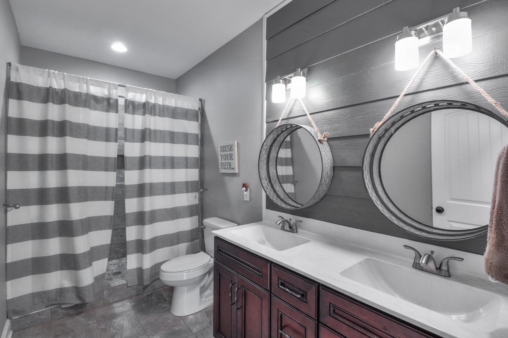 2740 Old Shannon Road Lebanon, TN 37090 - Photo 45 of 50 a bathroom with a double vanity sink mirror and toilet